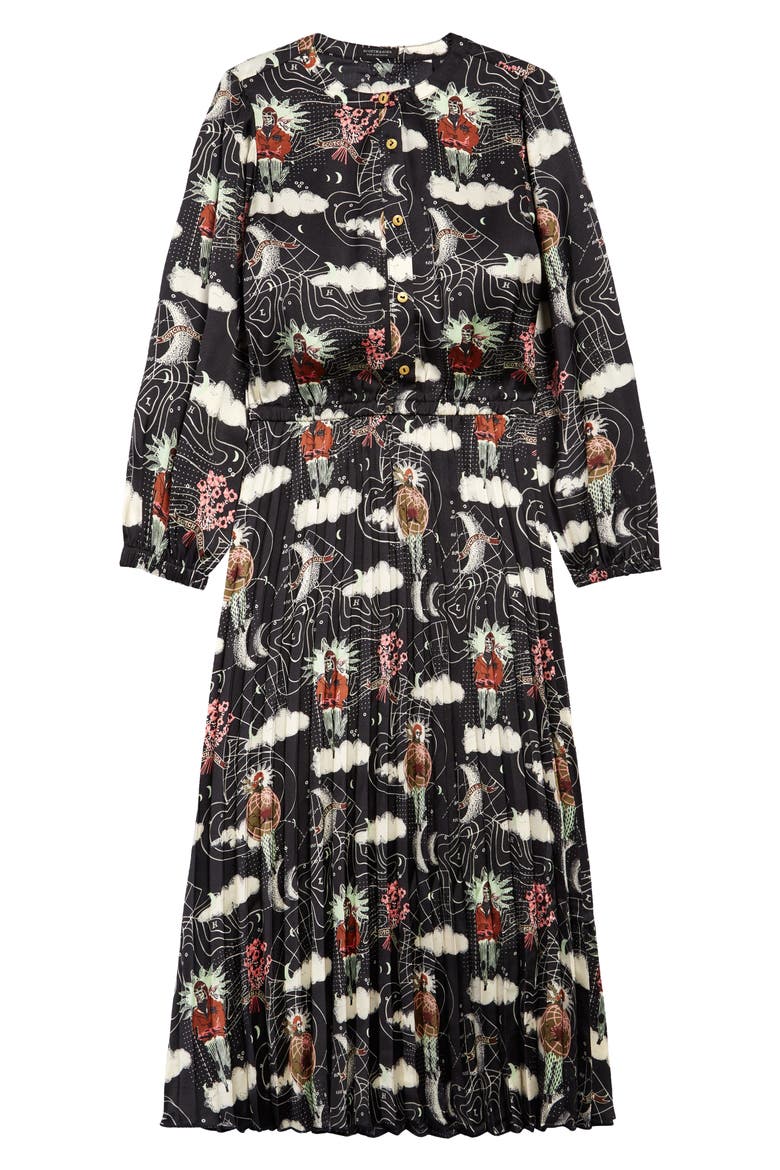 Kids' Pleated Dress, Main, color, BLACK