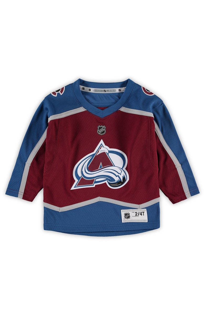 Outerstuff Toddler Nathan MacKinnon Burgundy Colorado Avalanche Home Replica Player Jersey, Alternate, color,