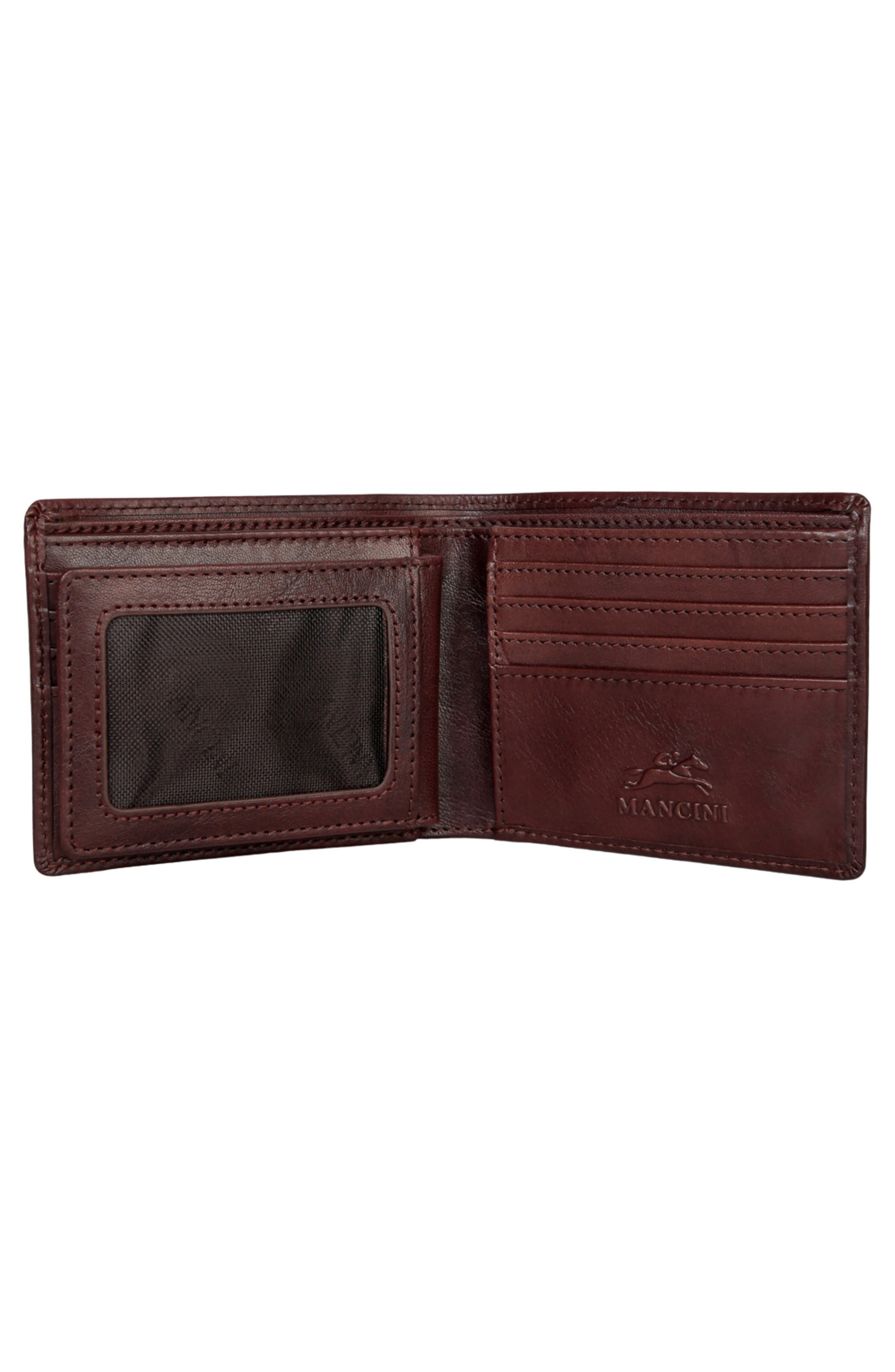 Mancini RFID Secure Leather Center Wing Wallet (Men) | Nordstromrack