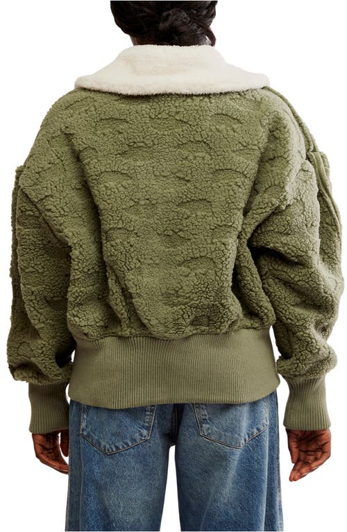 FREE PEOPLE FREE PEOPLE COZY UP TEXTURED FLEECE CARDIGAN 