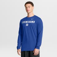 Nike Men's Nike Royal Duke Blue Devils Primetime Campus 2-Hit Legend Dri-FIT Long Sleeve T-Shirt