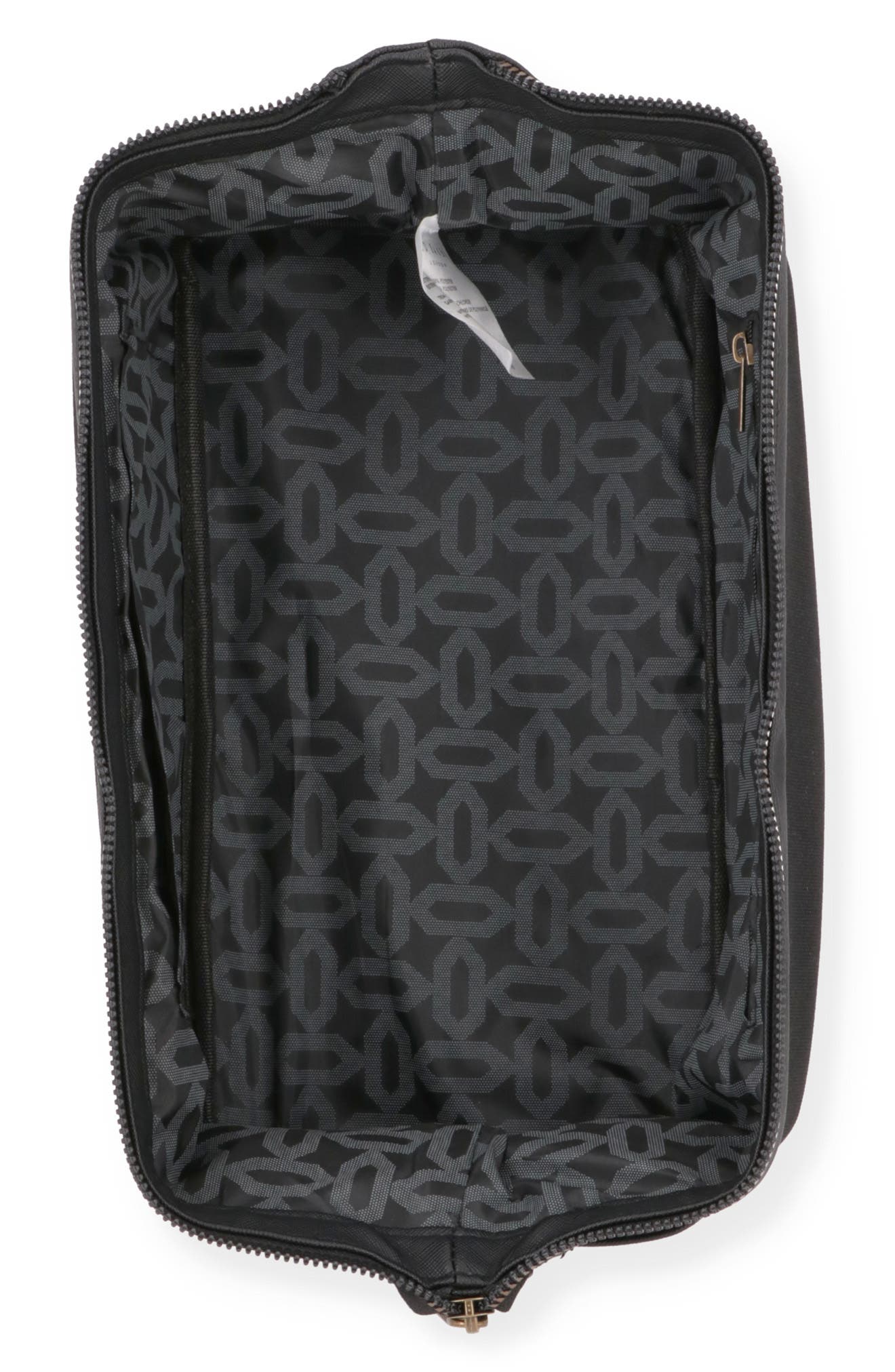 Ted Baker Faux Leather Toiletry Bag, Alternate, color, Black