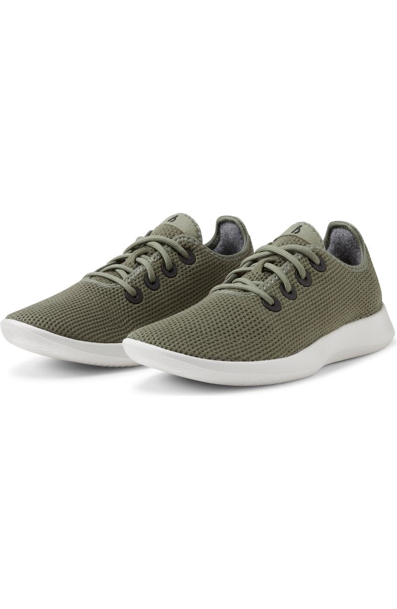 Allbirds Tree Runner Sneaker, Alternate, color, Rugged Green/ Blizzard