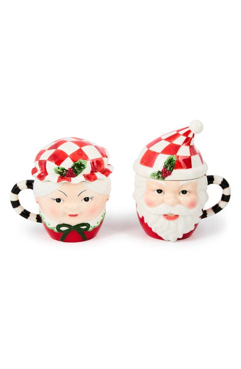 Check It Out Set of 2 Covered Mugs