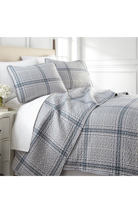 Plaid Collection- Luxury Premium Oversized Quilt Set