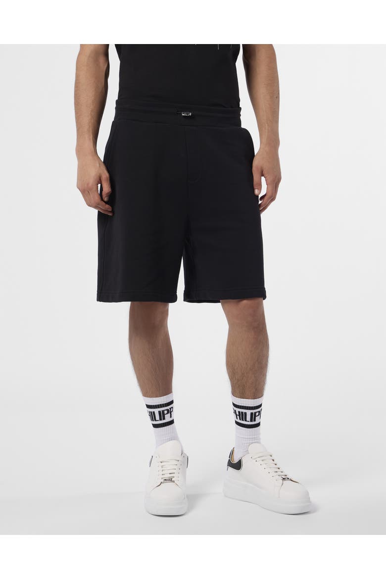 Fleece Shorts Basic Men, Main, color, black