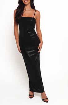 Petal & Pup Lorelai Metallic Sleeveless Maxi Dress