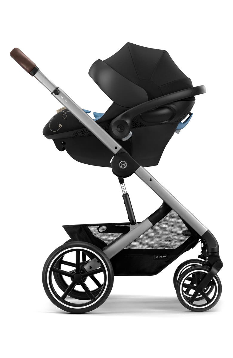 CYBEX Balios S Lux Stroller + Aton G Infant Car Seat Travel System, Alternate, color, Moon Black