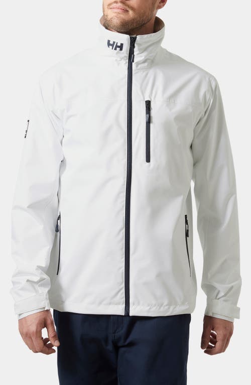 Helly Hansen Waterproof Crew Jacket in White 