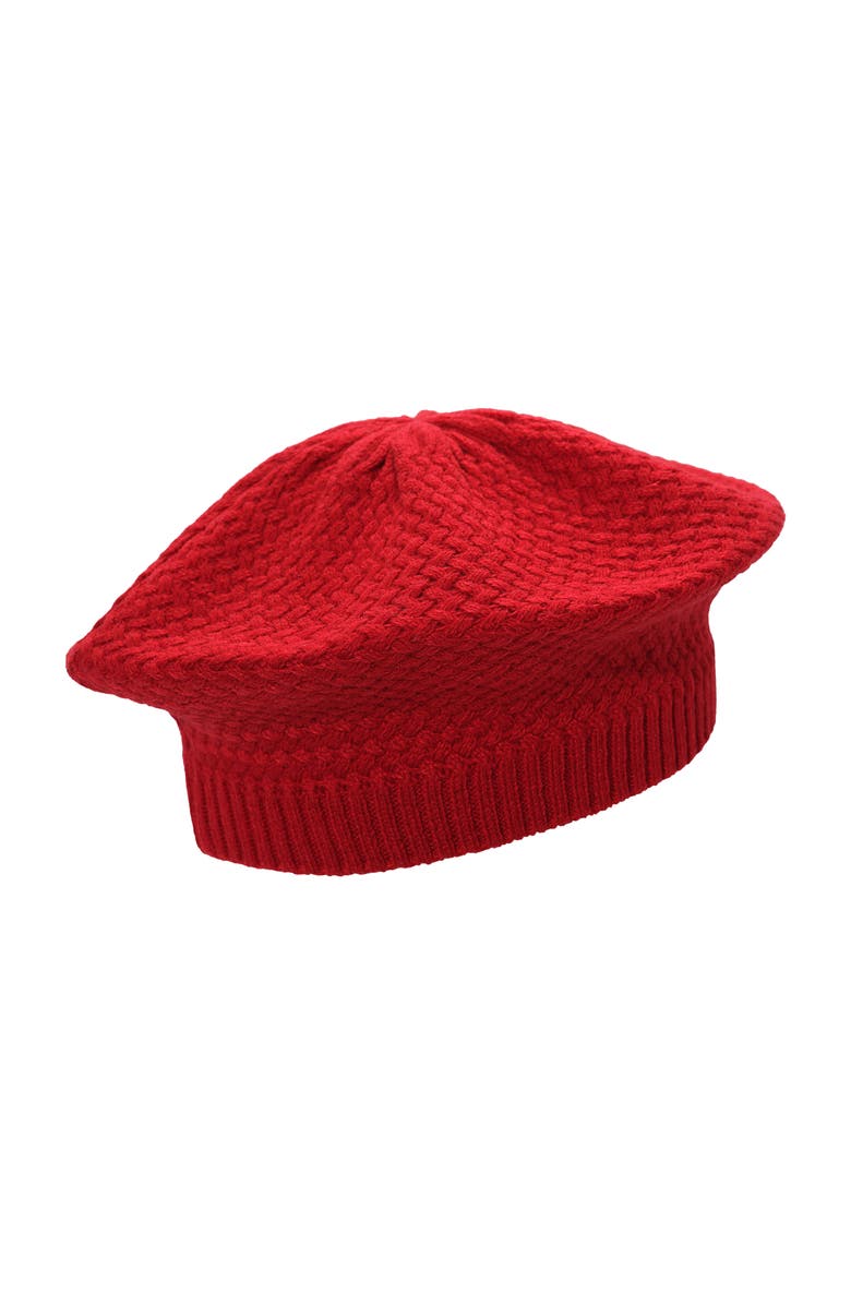 ZZDNU Lauren Ralplh Lauren Basket Knit Beret, Alternate, color, Ralph Red