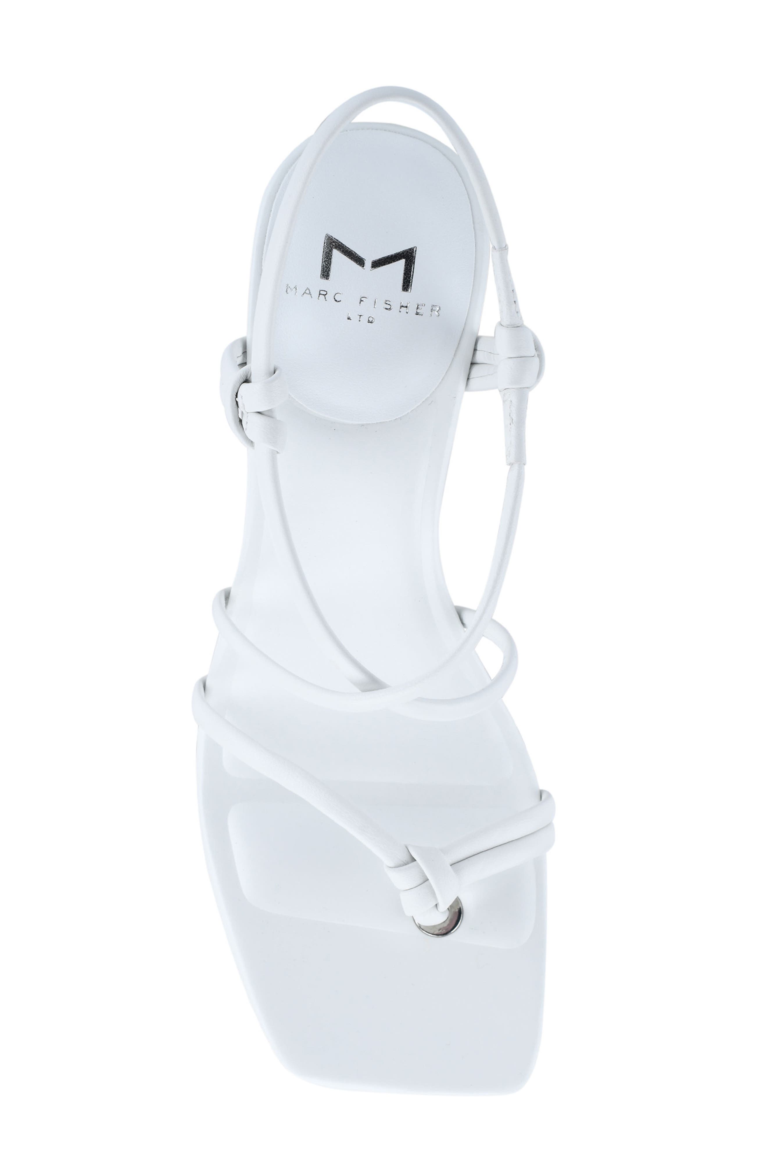 Gadella Strappy Sandal, Alternate, color, WHITE