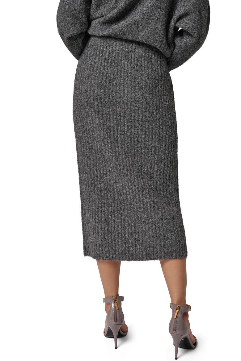 Straight Sweater Skirt, Alternate, color, HEATHER CHARCOAL