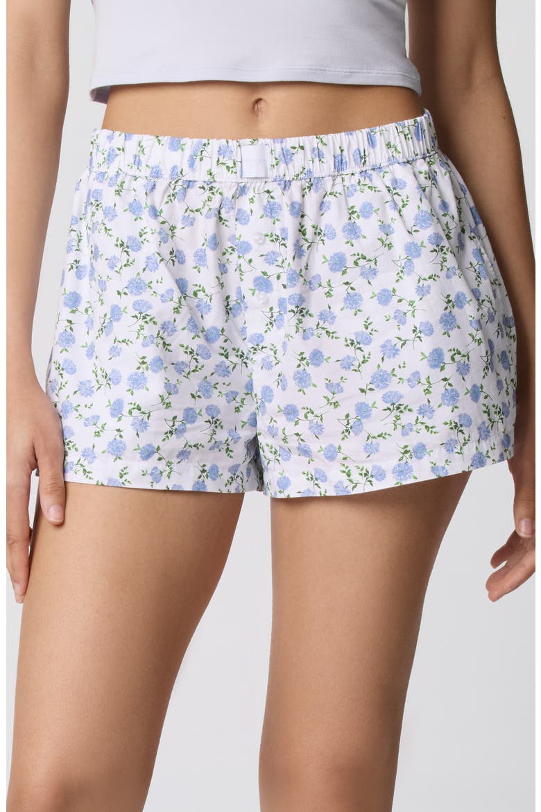 Classic Cotton Blend Boxer Shorts, Main, color, PEONIE