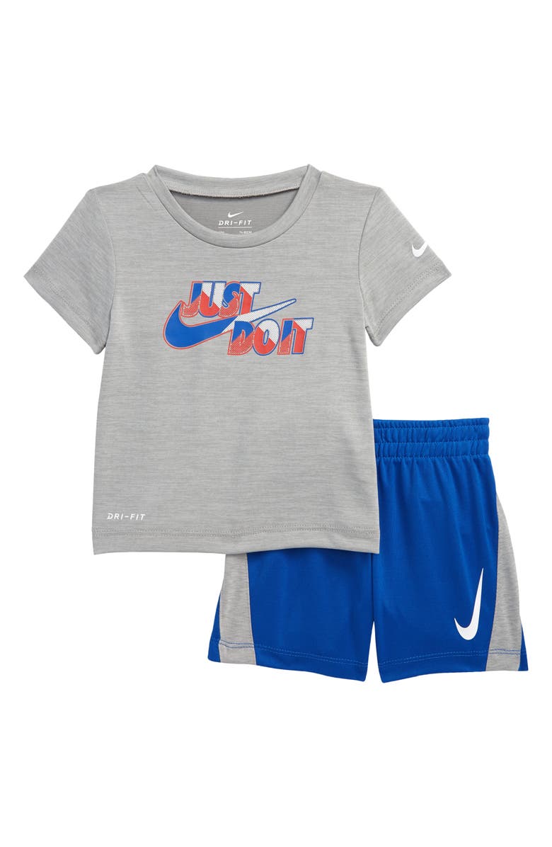 Nike Kids' Dropset Graphic Tee & Shorts Set, Main, color, U89game Ro