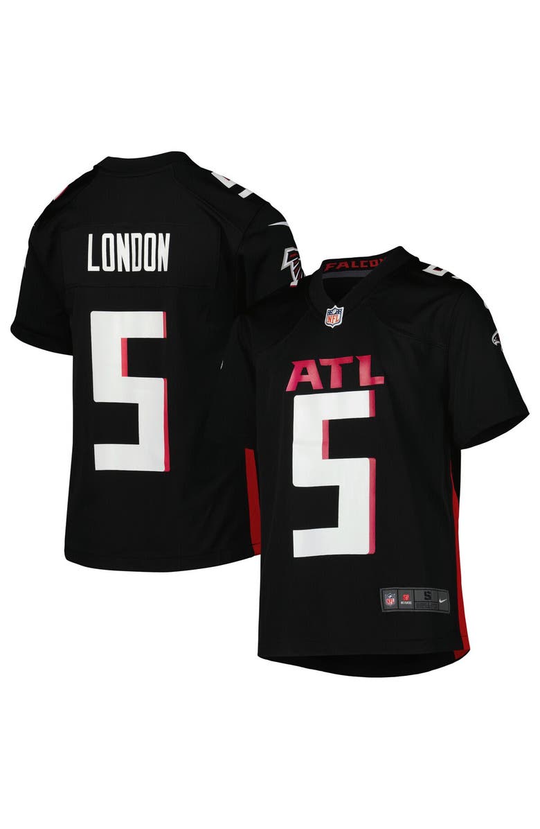 Nike Youth Nike Drake London Black Atlanta Falcons Game Jersey, Main, color, Black
