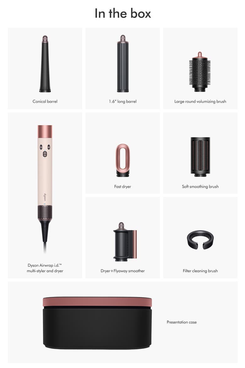 Airwrap i.d.™ Multi-styler and Dryer Straight+Wavy Hair, Alternate, color, CERAMIC PINK