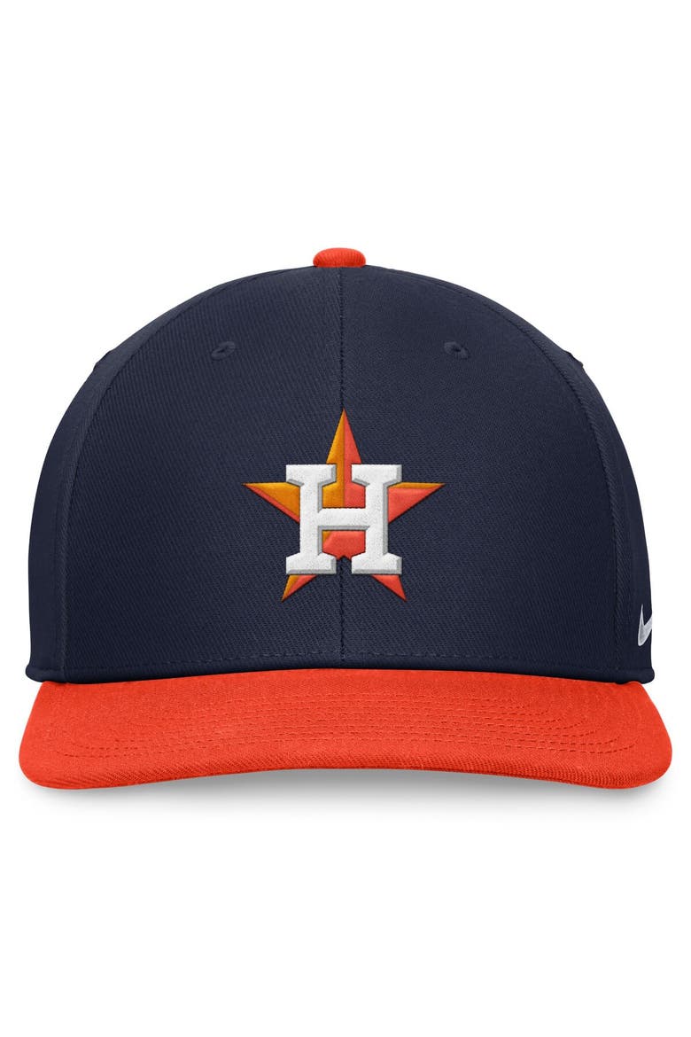 Men's Nike Navy/Orange Houston Astros Evergreen Two-Tone Snapback Hat, Alternate, color, Navy