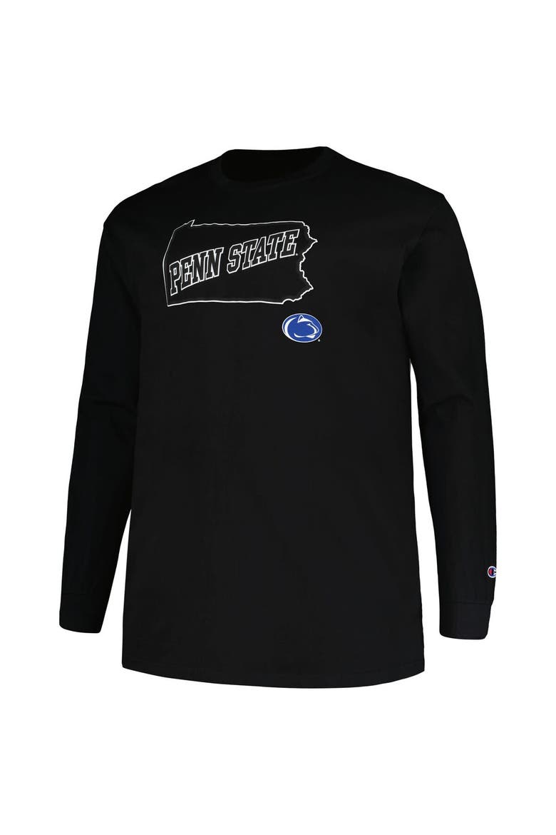 Men's Profile Black Penn State Nittany Lions Big & Tall Pop Long Sleeve T-Shirt, Alternate, color, Black