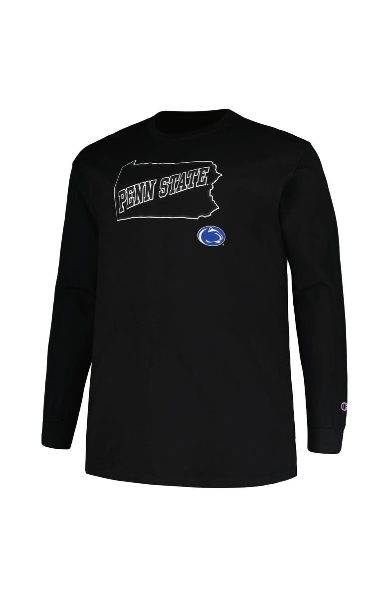 PROFILE Men's Profile Black Penn State Nittany Lions Big & Tall Pop Long Sleeve T-Shirt, Alternate, color, 