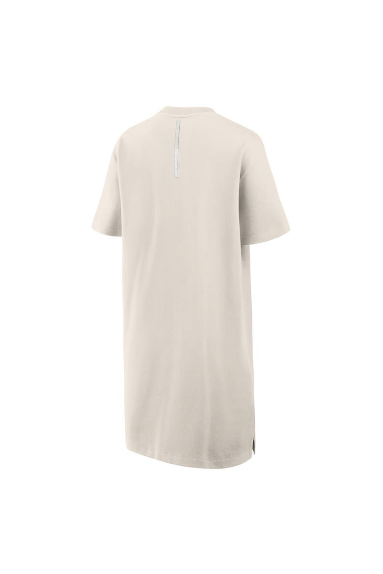 Women's Fanatics  Cream Boston Celtics Elements Go Tri-Blend T-Shirt Dress, Alternate, color, Cream