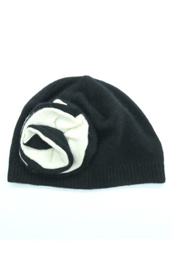 Portolano Dorset Rosette Beanie In Gray