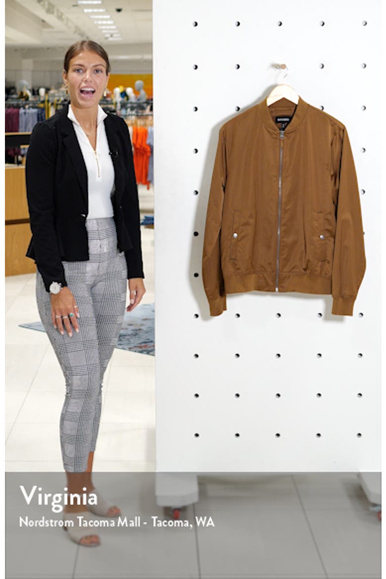 Slim Fit Moto Bomber Jacket video