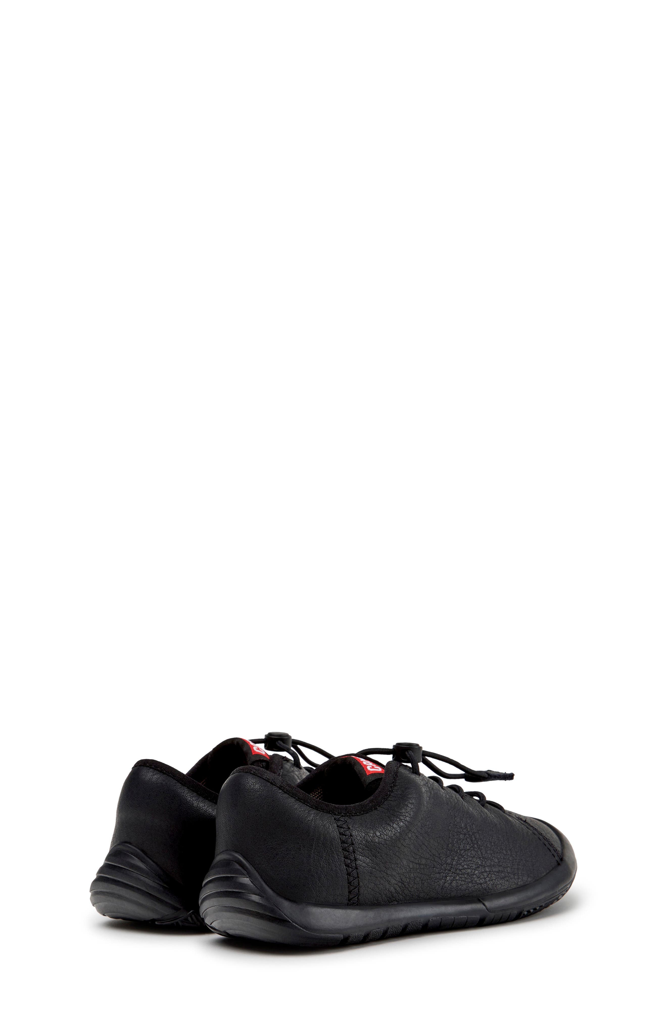 Peu Path Leather Sneaker, Alternate, color, BLACK