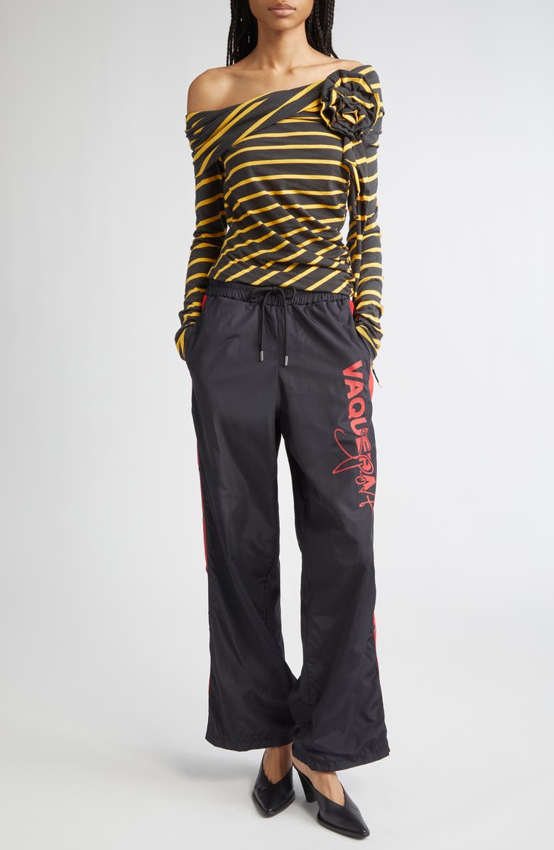 Vaquera Bra Stripe Cotton Poplin Button-Up Shirt, Alternate, color,