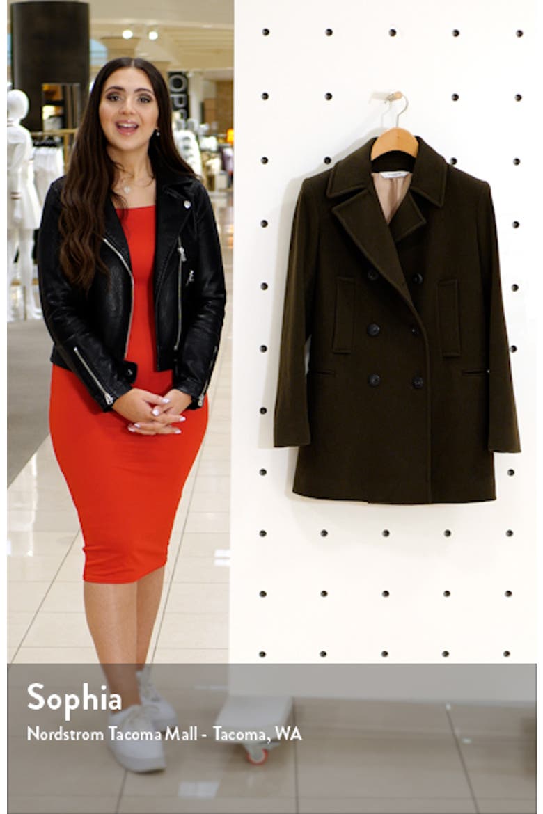 Fleurette Boyfriend Wool Double Breasted Peacoat video