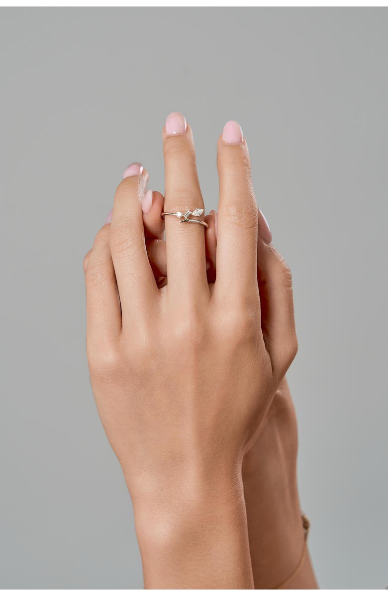 LuvMyJewelry Larys 14K Gold Lab Grown Diamond Ring - 0.25 Ct, Alternate, color, 14K White Gold