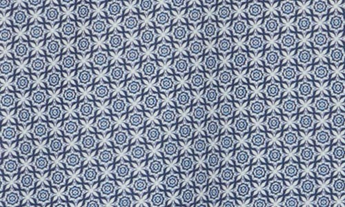 Soul Of London Stretch Cotton Button Up Shirt In Blue/bleu