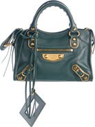 Balenciaga Mini Le City Uptown Leather Top Handle Bag