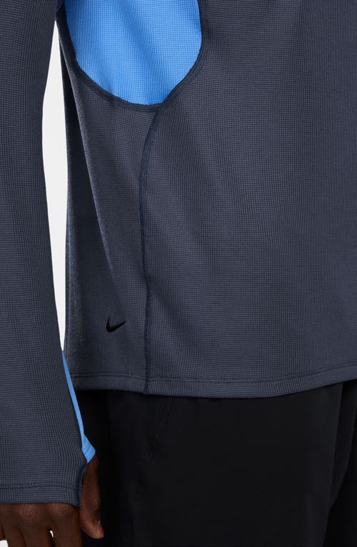 Nike Men's Trail Dri-fit 1/2-zip Mid Layer Top In Thunder Blue/university Blue