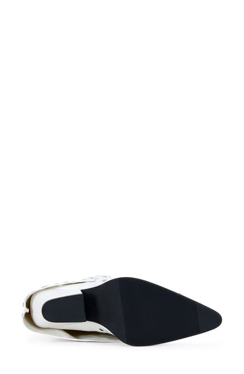 Azalea Wang Madlock Embellished Western Boot In White