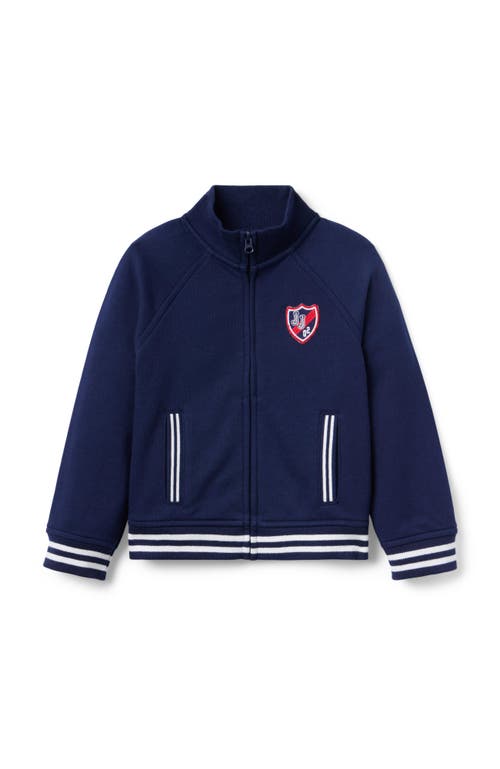 Janie And Jack The J&j Patch Jacket In Blue