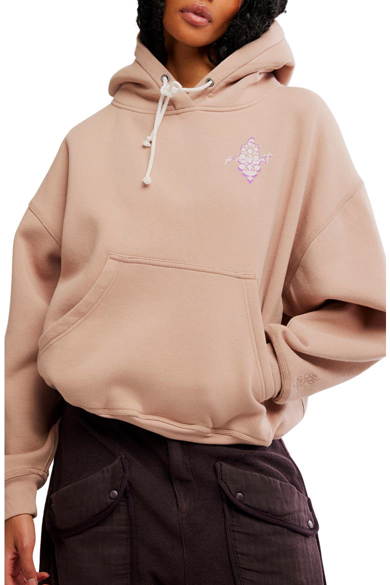FP Movement Final Call Graphic Hoodie, Main, color, SANDY COMBO