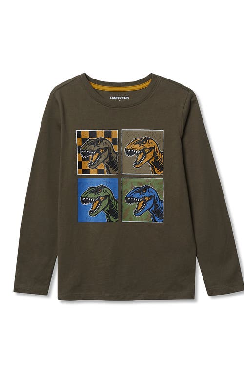 Lands' End Boys Graphic T Shirt In Green
