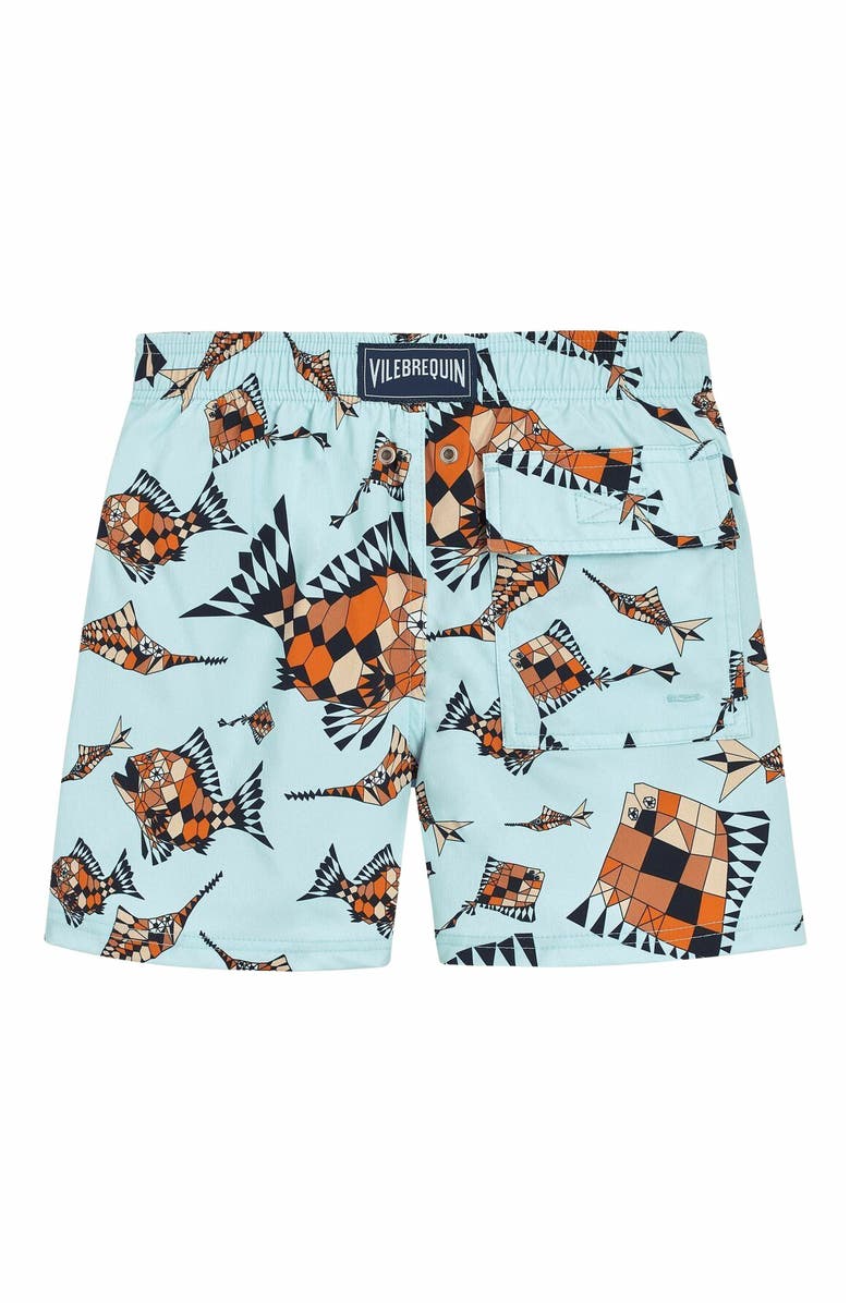 Vilebrequin Kids' Vatel Stretch Swim Trunks, Alternate, color,