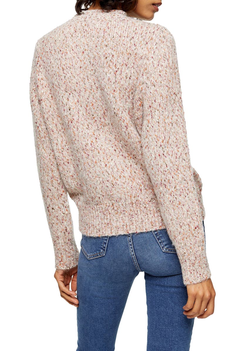 Topshop Pointelle Sweater, Alternate, color, 