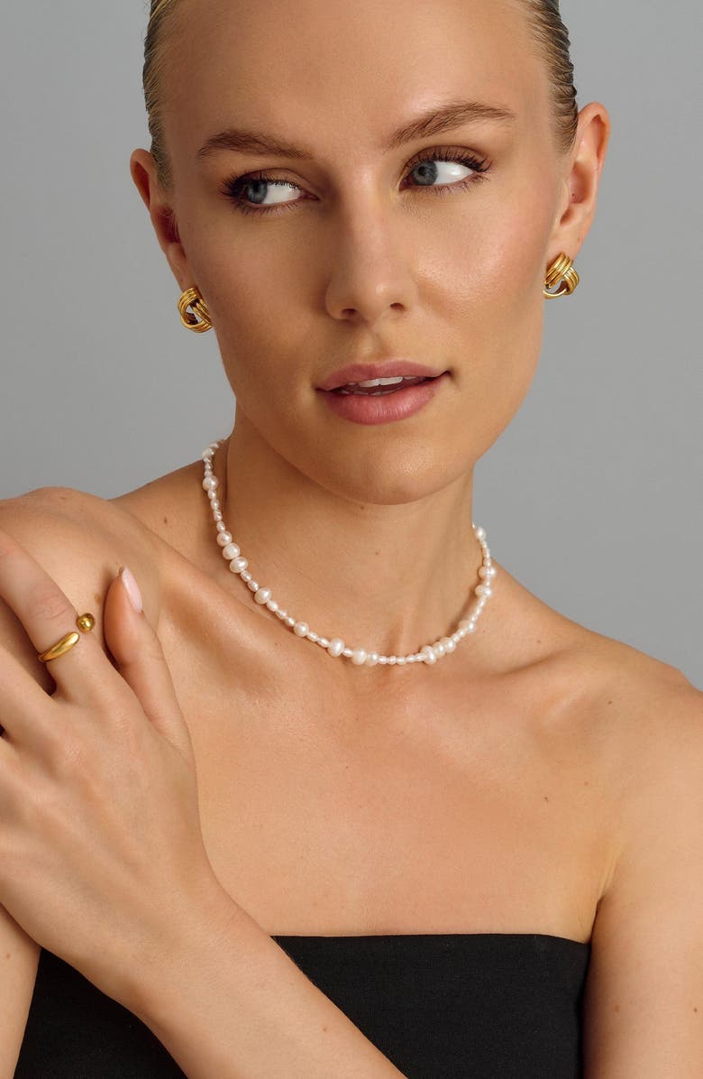 Nialaya Honolulu Pearl Choker Necklace, Alternate, color, Pearl