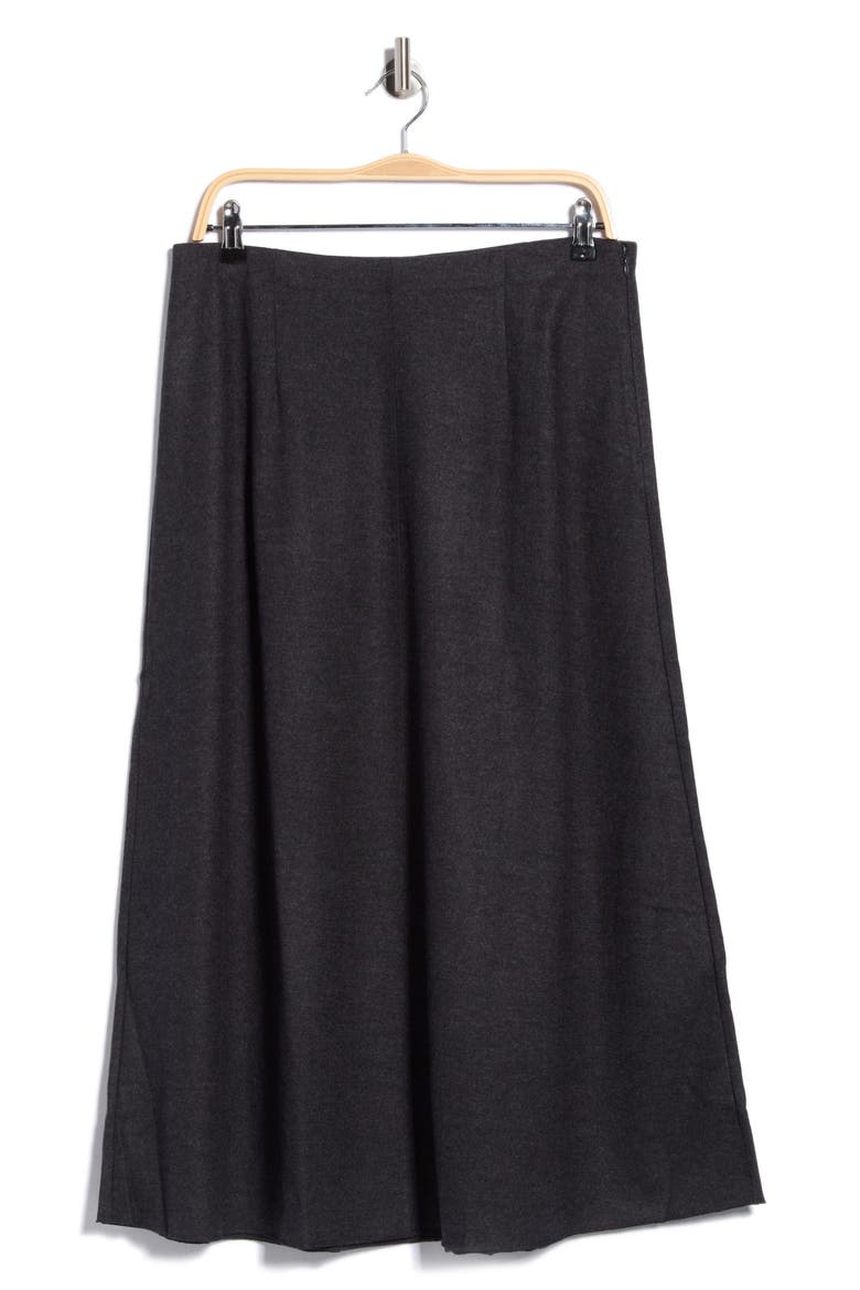 Wool Jersey Maxi Skirt, Main, color, CHARCOAL