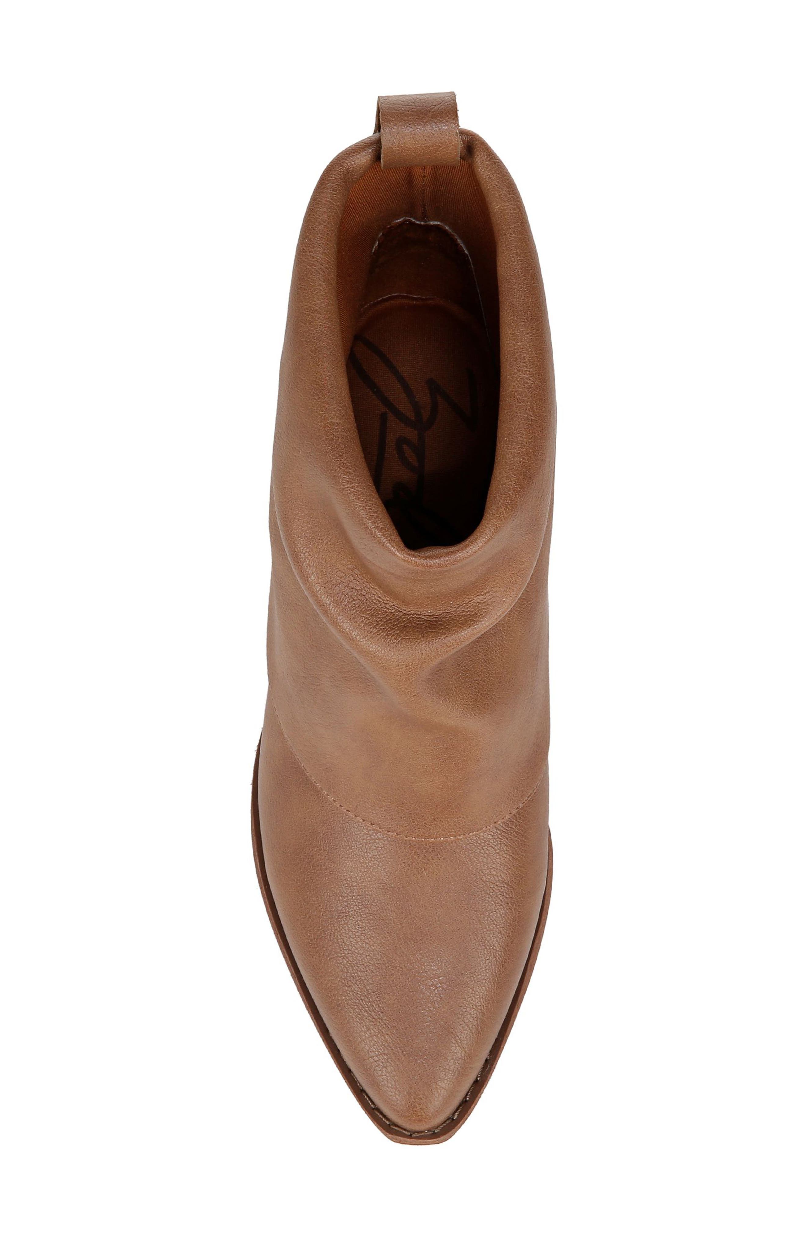 Zodiac Malina Snake Embossed Western Bootie, Alternate, color, Warm Taupe